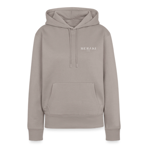 Frauen Premium Hoodie - Taupe