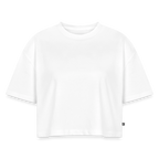 Frauen Premium Oversized Bio Cropped T-Shirt - Weiß