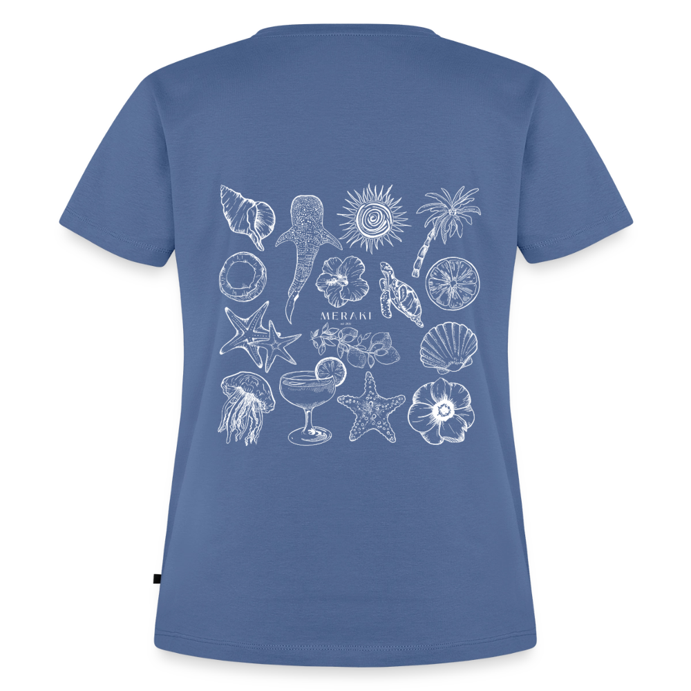 Frauen Premium T-Shirt - Taubenblau