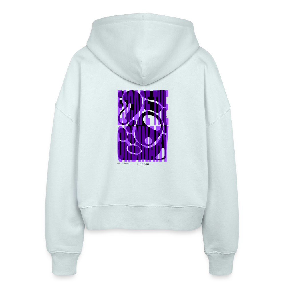 Stanley/Stella Boxy Frauen Bio Zip Hoodie Ida - Eisblau